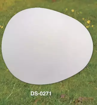 質感藝術奶白滾塑球插地燈